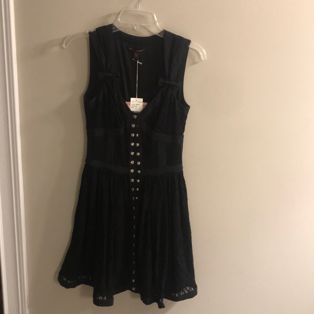 Betsey Johnson black baby doll dress. NWT.